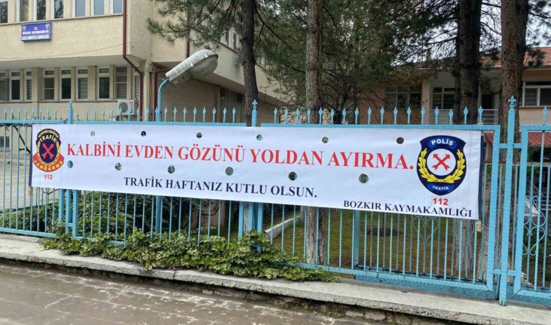 Konya’nın Bozkır ilçesinde Karayolu Trafik Haftası etkinlikleri çerçevesinde çeşitli faaliyetler