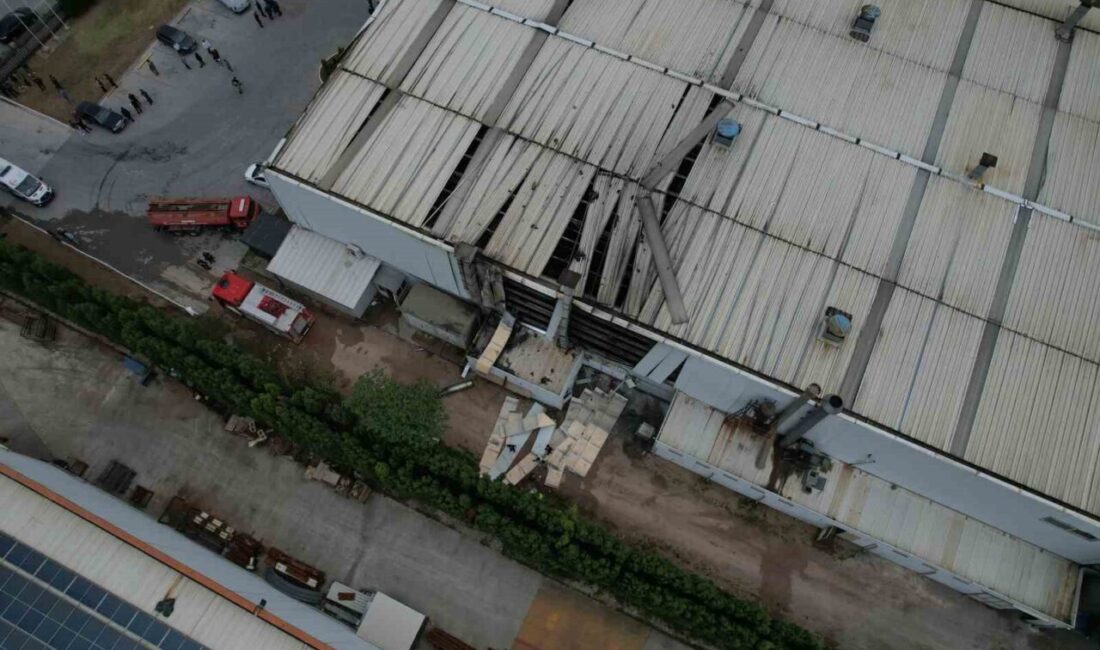 Sakarya’nın Hendek ilçesinde buhar kazanında patlama meydana gelen ve ardından
