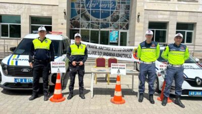 Muş’un Bulanık ilçesinde “3-9 Mayıs Trafik Haftası” kapsamında trafik güvenliği