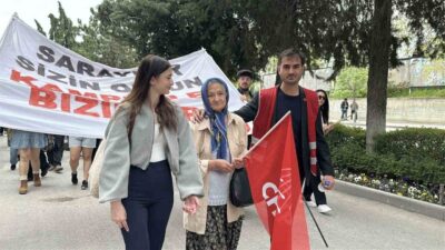 Burdur’da 1 Mayıs Emek ve Dayanışma Günü, yapılan kortej yürüyüşü