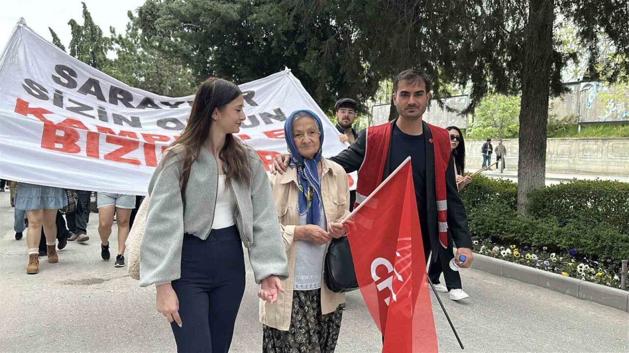 Burdur’da 1 Mayıs Emek ve Dayanışma Günü, yapılan kortej yürüyüşü