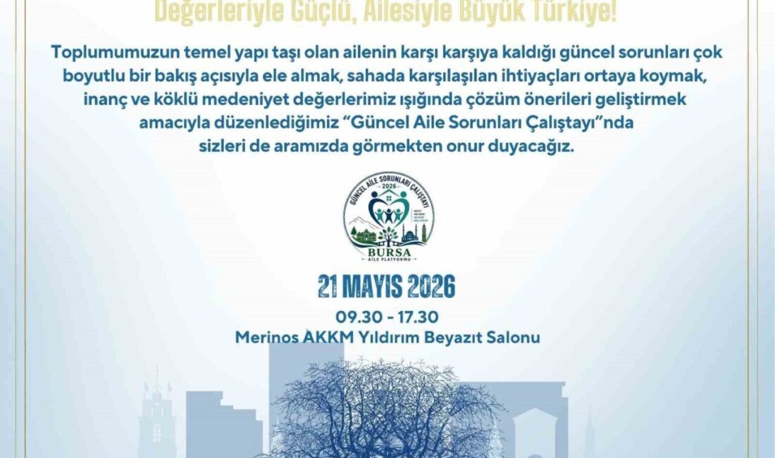 Bursa’da aile yapısını etkileyen sosyal, kültürel ve ekonomik sorunların ele