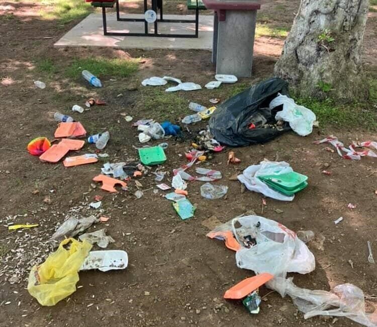 Bursa’nın Karacabey ilçesinde belediye tarafından düzenlenerek vatandaşların kullanımına açılan piknik