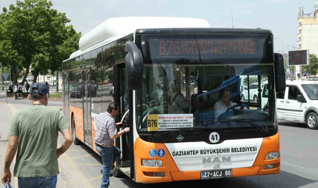 Gaziantep Büyükşehir Belediyesi, Kurban Bayramı süresince vatandaşların ulaşımını kolaylaştırmak, bayram