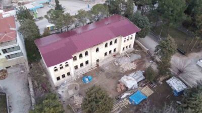 Çal Gazi Mektebi restorasyon inşaatında çalışan işçiler arasında çıkan kavgada