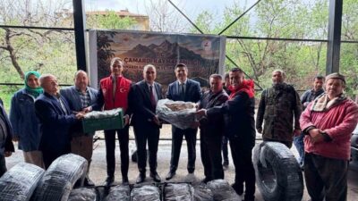 Niğde’nin Çamardı ilçesinde çilek üretimini artırmak amacıyla üreticilere fide desteği