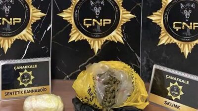Çanakkale’de Narkotik Suçlarla Mücadele Şube Müdürlüğü ekiplerince düzenlenen operasyonda piyasa