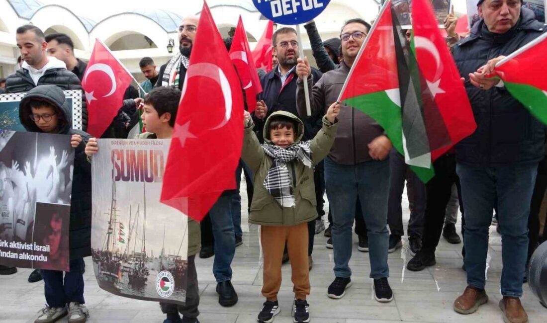 Çanakkale’de Küresel Sumud Filosu’na İsrail güçleri tarafından uluslararası sularda yapılan