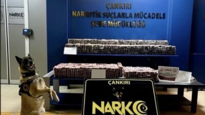 Çankırı’da polis ekipleri tarafından düzenlenen operasyonda 85 bin adet hap