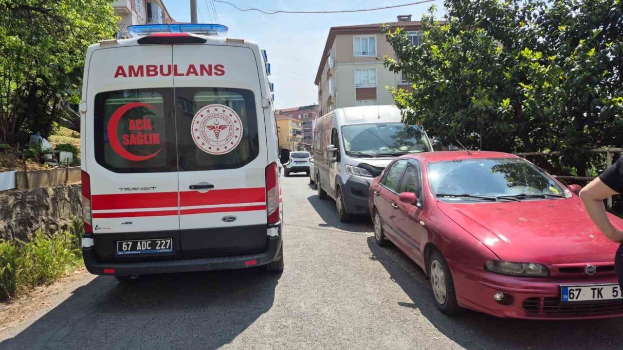 Zonguldak’ın Karadeniz Ereğli ilçesinde bir kişi, doğal gaz borusuna astığı