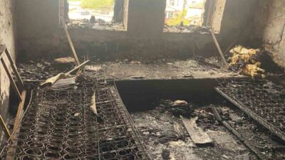 Nevşehir’in Çardak köyünde çıkan ev yangınında bir kişi yaralanırken, ev