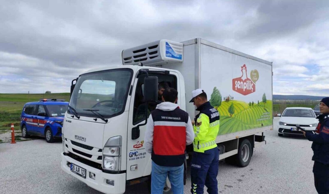 Kütahya’nın Çavdarhisar ilçesinde canlı hayvan ve hayvansal ürün taşımacılığına yönelik