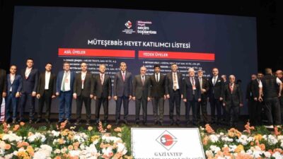 Gaziantep Organize Sanayi Bölgesi Müteşebbis Heyeti Seçimleri yapıldı. Tek adayla