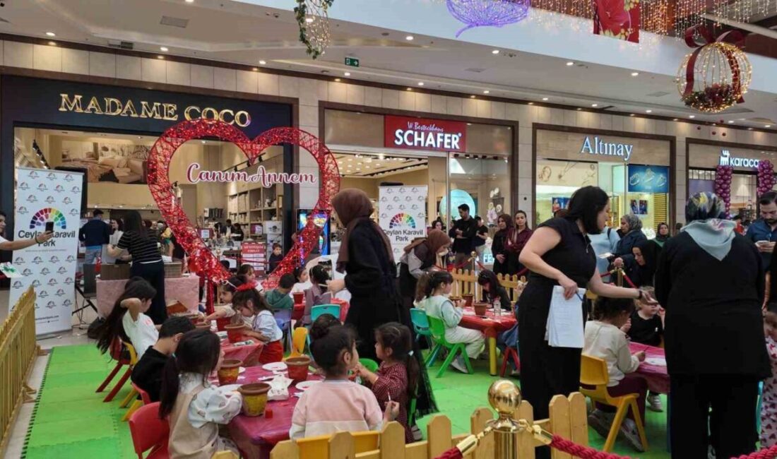 Diyarbakır’da Ceylan Karavil Park AVM’de Anneler Gününe özel atölye çalışmaları