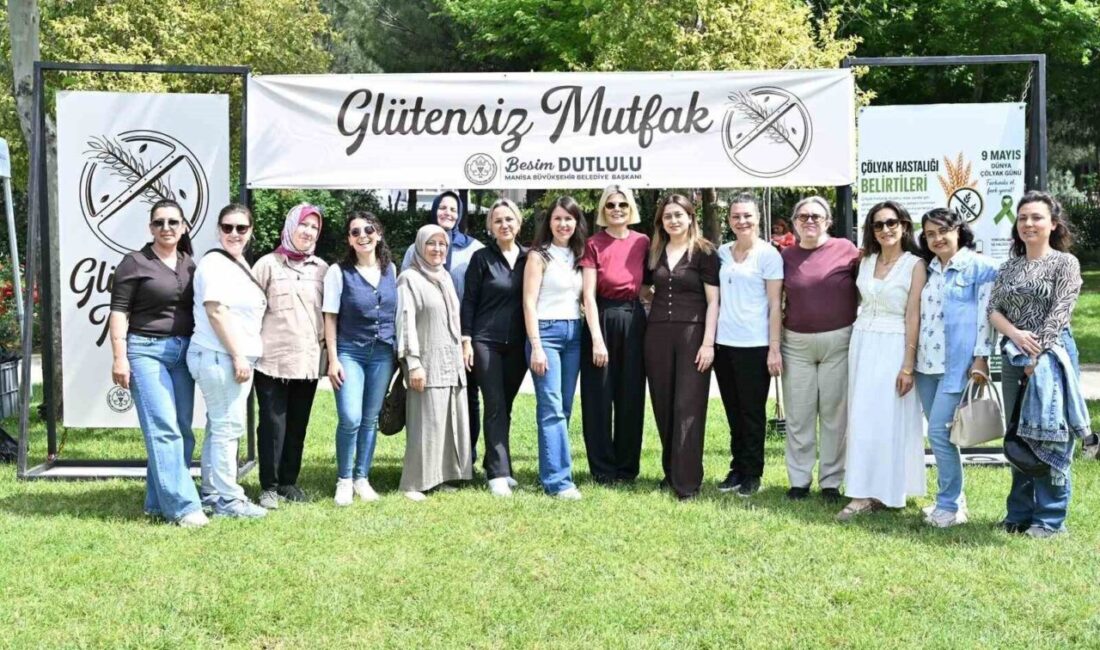 Manisa’da Dünya Çölyak Günü’ne özel düzenlenen şenlikte çocuklar doyasıya eğlenirken,