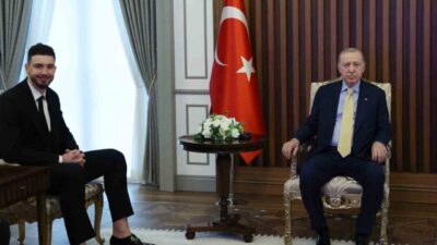 Cumhurbaşkanı Recep Tayyip Erdoğan, Millî Basketbolcu Alperen Şengün’ü, Cumhurbaşkanlığı Külliyesinde