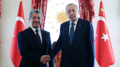 Cumhurbaşkanı Recep Tayyip Erdoğan, Irak Kürt Bölgesel Yönetimi (IKBY) Başbakanı