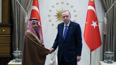 Cumhurbaşkanı Recep Tayyip Erdoğan, Suudi Arabistan Dışişleri Bakan Faysal bin