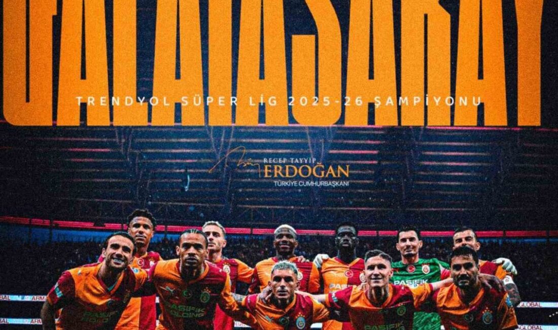 Cumhurbaşkanı Recep Tayyip Erdoğan Trendyol Süper Lig’de şampiyon olan Galatasaray’ı