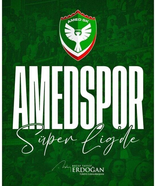 Cumhurbaşkanı Recep Tayyip Erdoğan, Trendyol Süper Lig’e yükselen Amed Sportif