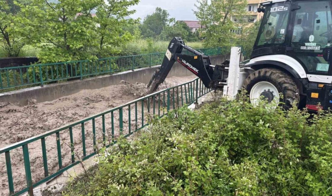 Karabük’ün Yenice ilçesine bağlı Bağbaşı köyü Dabazlar Mahallesi’nde kuvvetli yağışların