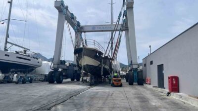 Bodrum’da çıkan yangında yanarak sulara gömülen 7 motoryattan sonuncusu da