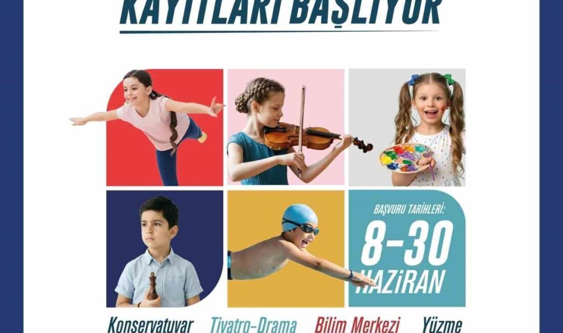 Denizli Büyükşehir Belediyesi, yaz tatilini verimli geçirmek isteyen çocuklar için