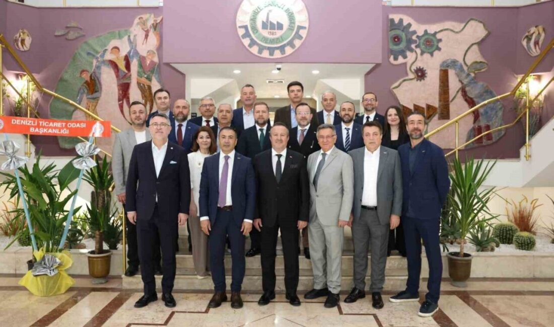 Denizli Ticaret Odası (DTO) Yönetim Kurulu Başkanı Uğur Erdoğan ve