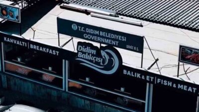 Didim Belediyesi işletmesi Didim Balıkçısı; denize sıfır konumu, zengin menüsü