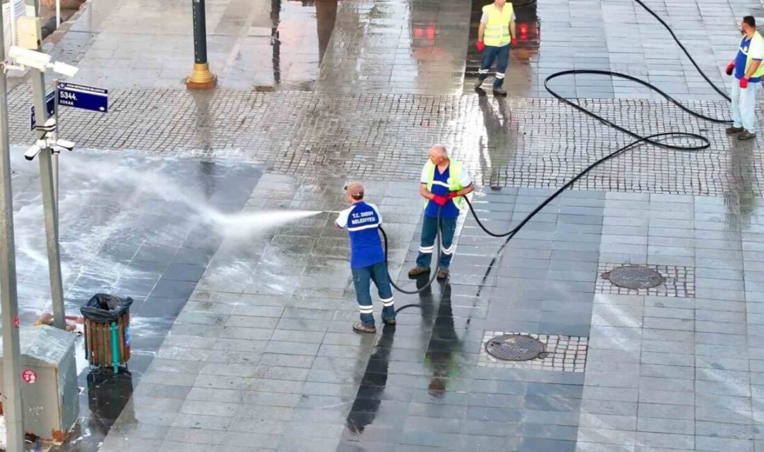 Didim Belediyesi ekipleri tarafından, Kurban Bayramı öncesinde kent genelinde temizlik
