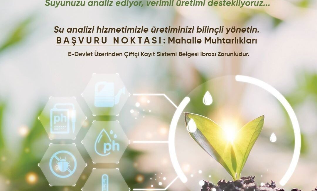 Didim Belediyesi, çiftçilere yönelik başlattığı proje kapsamında su analiz hizmeti