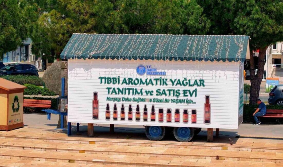 Aydın’ın Didim ilçesinde belediye tarafından üretilen doğal ve yerel ürünler,