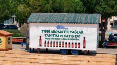 Aydın’ın Didim ilçesinde belediye tarafından üretilen doğal ve yerel ürünler,