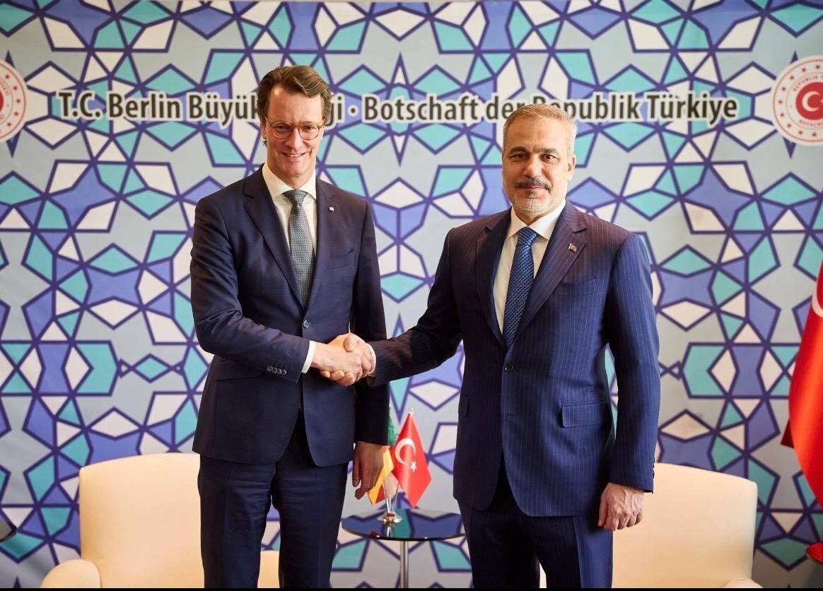 Dışişleri Bakanı Hakan Fidan, resmi ziyaret kapsamında geldiği Almanya’da Kuzey