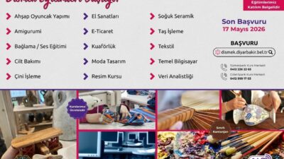 Diyarbakır Büyükşehir Belediyesi, DİSMEK bünyesinde açtığı 15 yeni kursla vatandaşların