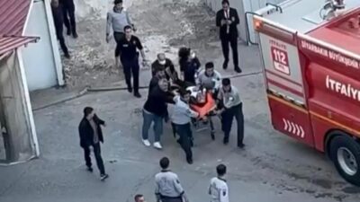 Diyarbakır’ın merkez Kayapınar ilçesinde inşaat halindeki bir otelde çıkan yangında
