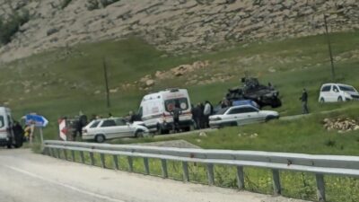 Diyarbakır’ın Silvan ilçesinde mezuniyet kutlamasına giden öğrencileri taşıyan araç başka