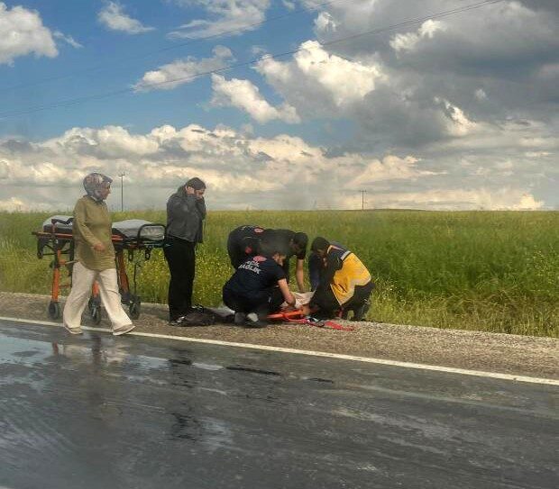 Diyarbakır’da kontrolden çıkan yolcu minibüsünün takla atması sonucu meydana gelen