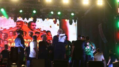 Amed Sportif Faaliyetler’in Süper Lig’e yükselmesinin ardından Diyarbakır’da düzenlenen kutlamalarda