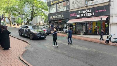 Zonguldak’ın Ereğli ilçesinde aynı mağazada çalışan Hakan Karakuş ve Burcu