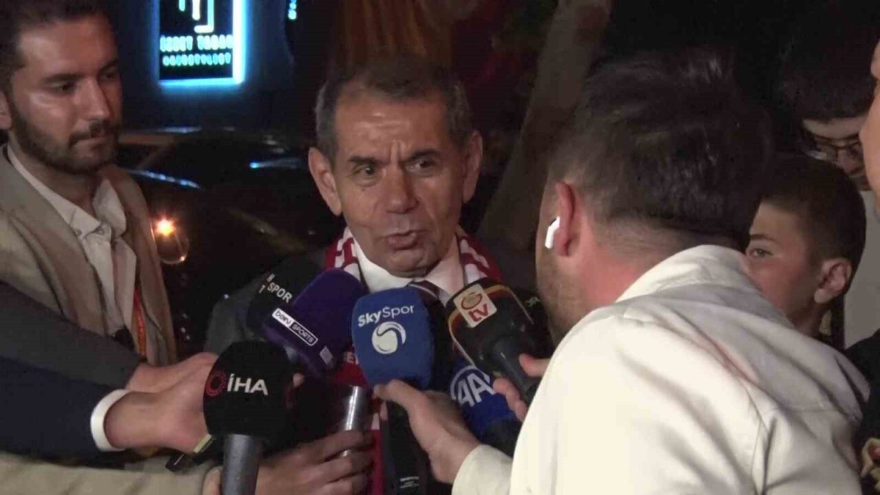 Galatasaray’ın RAMS Park’ta yaptığı şampiyonluk kutlamasının ardından Başkan Dursun Özbek
