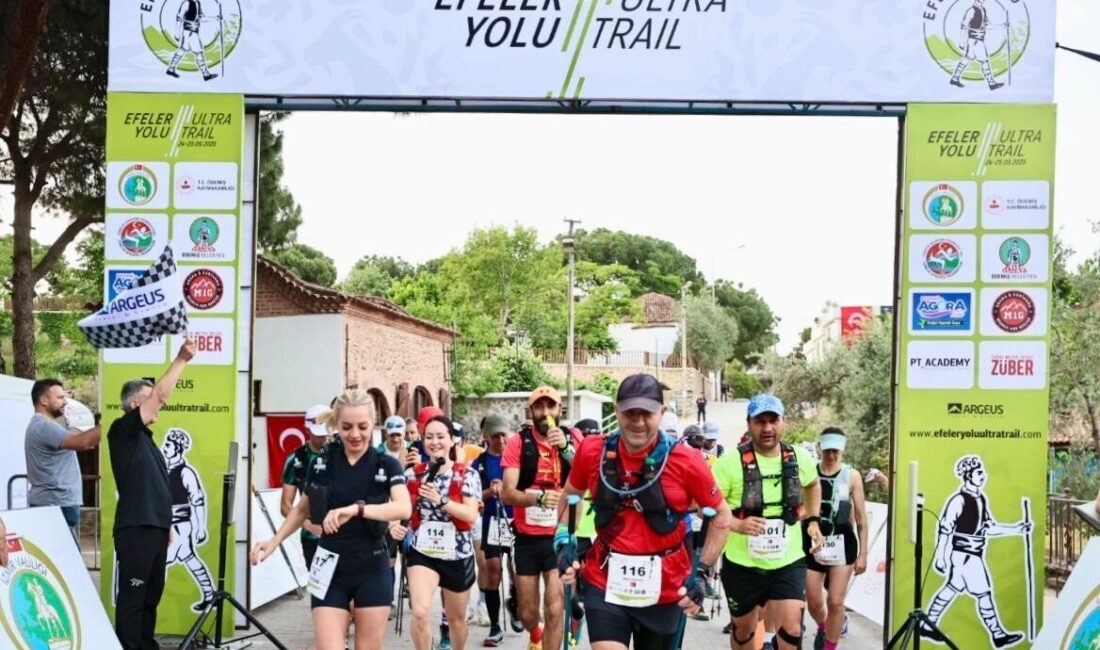 Efeler Yolu Ultra Trail, 8 ülkeden 264 sporcunun katılımıyla İzmir’in