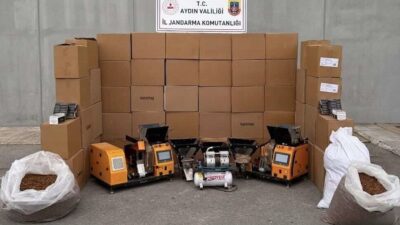 Aydın’ın Efeler ilçesinde bir ikamet ve iş yerinde yapılan aramada