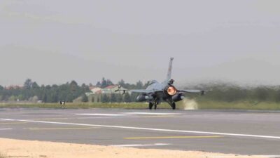 Efes-2026 Tatbikatı’nda görev alacak 2 adet F-16 savaş uçağı, Eskişehir’deki