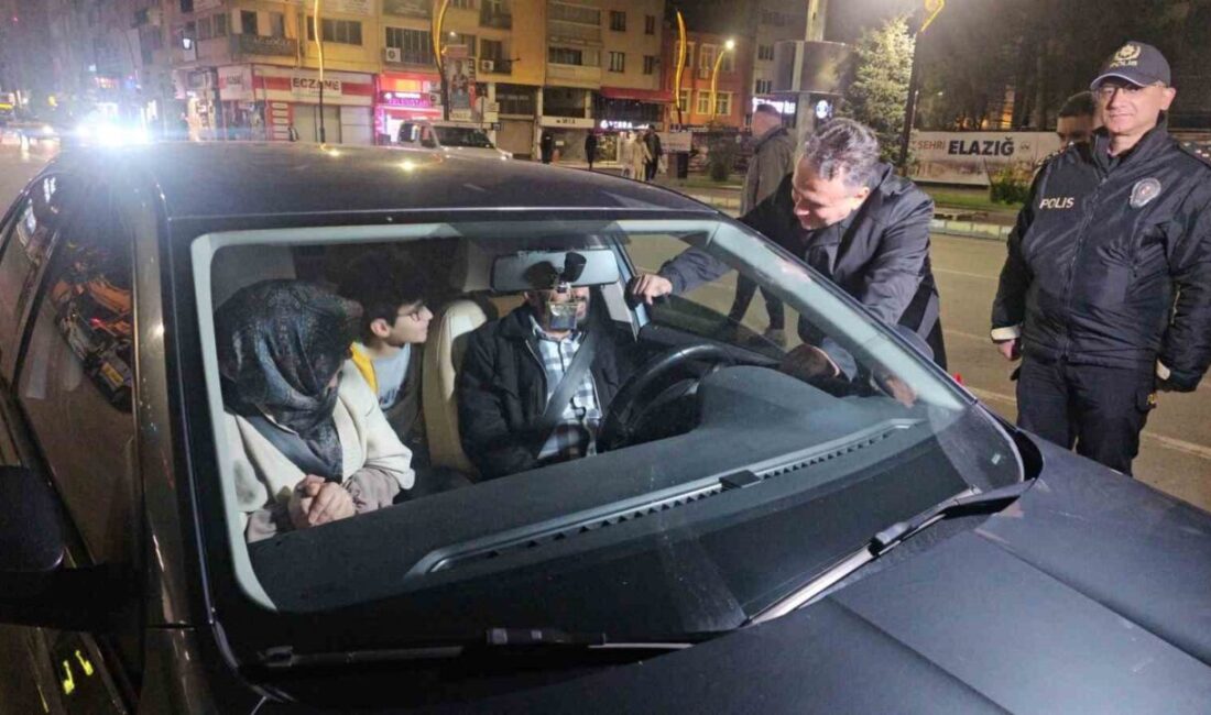 Elazığ’da polis ekiplerince Kurban Bayramı öncesi kent genelinde geniş kapsamlı