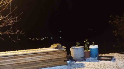 Elazığ’ın Baskil ilçesinde dolu yağışı etkili oldu. Elazığ’ın Baskil ilçesine