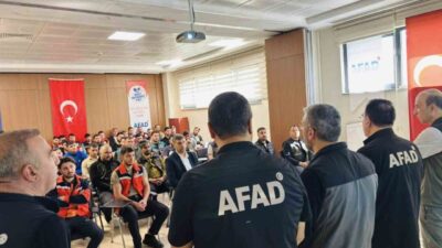 Elazığ’da afet ve acil durumlara hazırlık çalışmaları kapsamında Orman Bölge