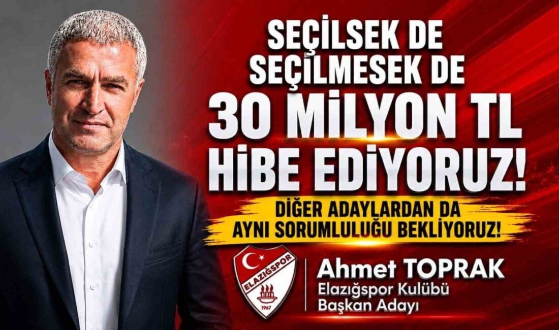 Elazığspor Başkan Adayı Ahmet Toprak, kongre sonucundan bağımsız olarak Elazığspor’a