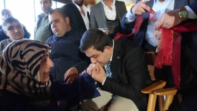Erzurum’da engelli 10 genç için düzenlenen askere uğurlama programında gurur,