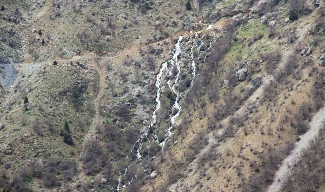 Kahramanmaraş’ın Afşin ilçesinde bulunan Binboğa Dağı zirvesinde, eriyen kar sularının